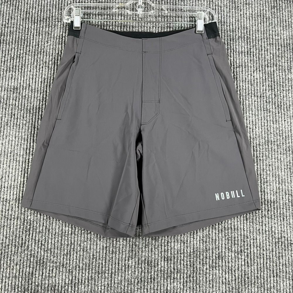 NoBull Shorts Mens Small Gray Workout CrossFit Gym Active‎ Casual Drawstrings